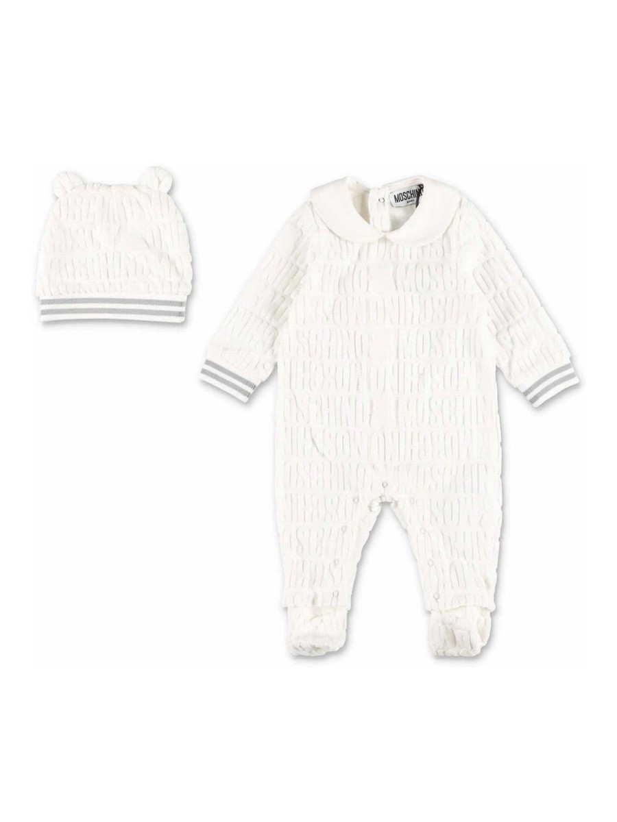 Bambino Moschino | Completo In Cotone E Cappellino