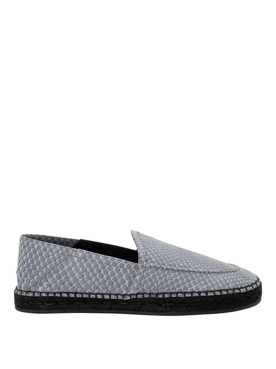 Uomo Brioni | Slipper In Pelle Effetto Pitone