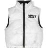 Bambino Dkny | Gilet Da Bambina Reversibile In Nylon