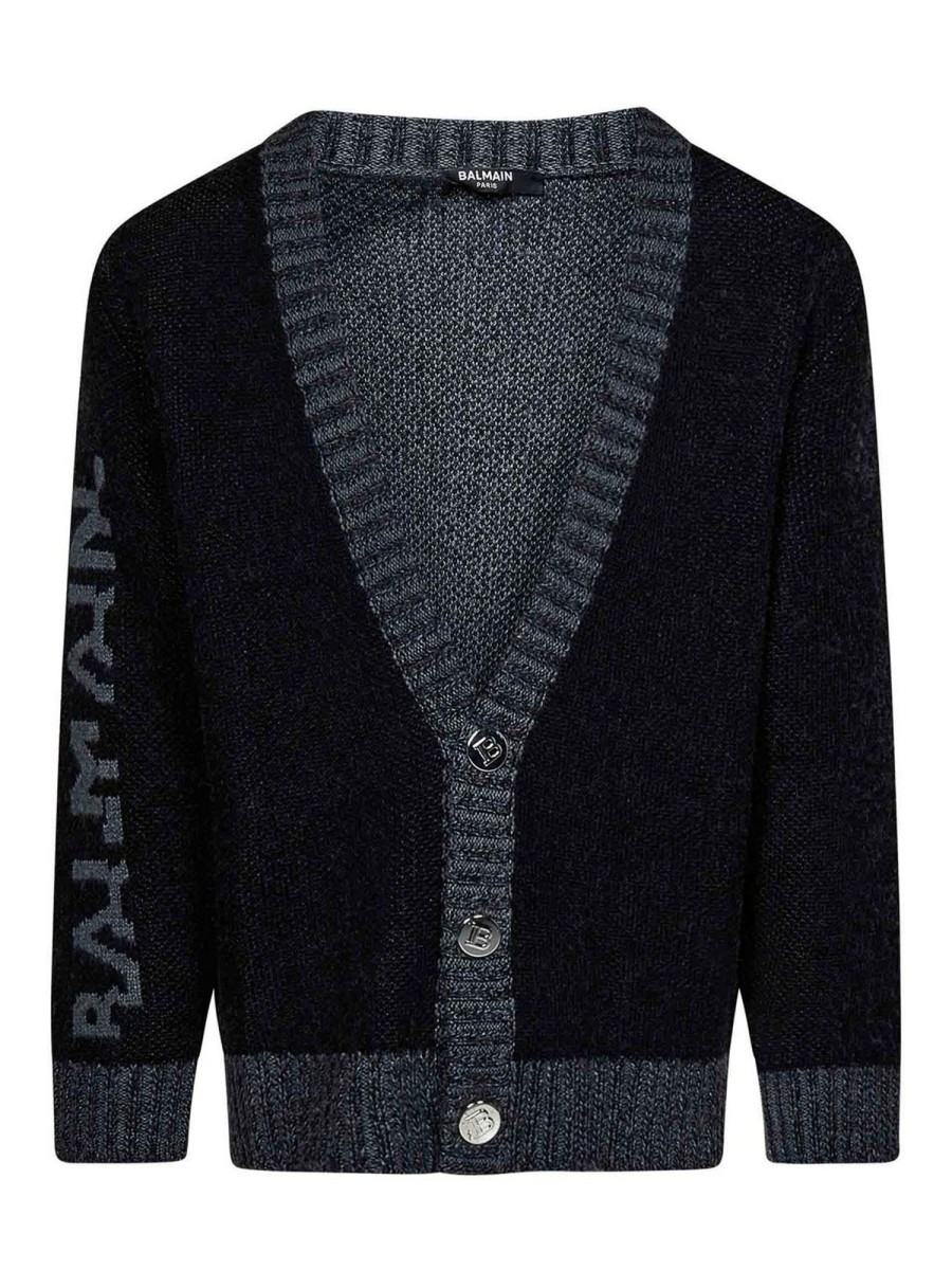 Bambino Balmain | Cardigan In Lana Viscosa