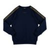 Bambino Balmain | Felpa Balmain Per Bambina In Cotone Blu Navy