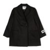 Bambino M.S.G.M. | Cappotto In Misto Panno Di Lana Nero