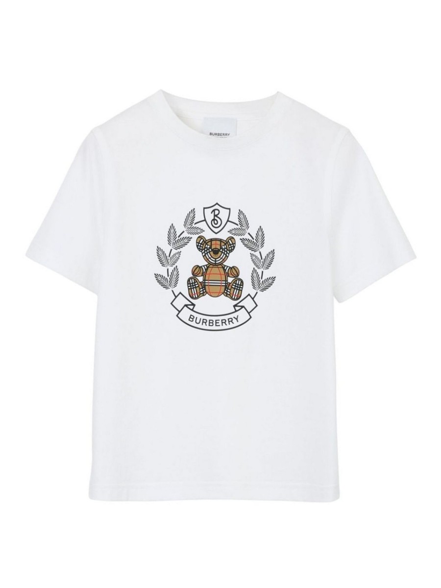 Bambino Burberry | T-Shirt Con Stemma Di Cedro