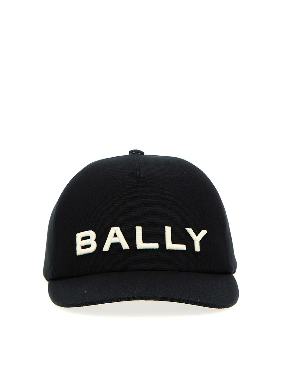 Uomo Bally | Cappello Con Logo Ricamato