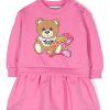 Bambino Moschino | Abito Felpa Moschino Teddy Bear Per Neonata