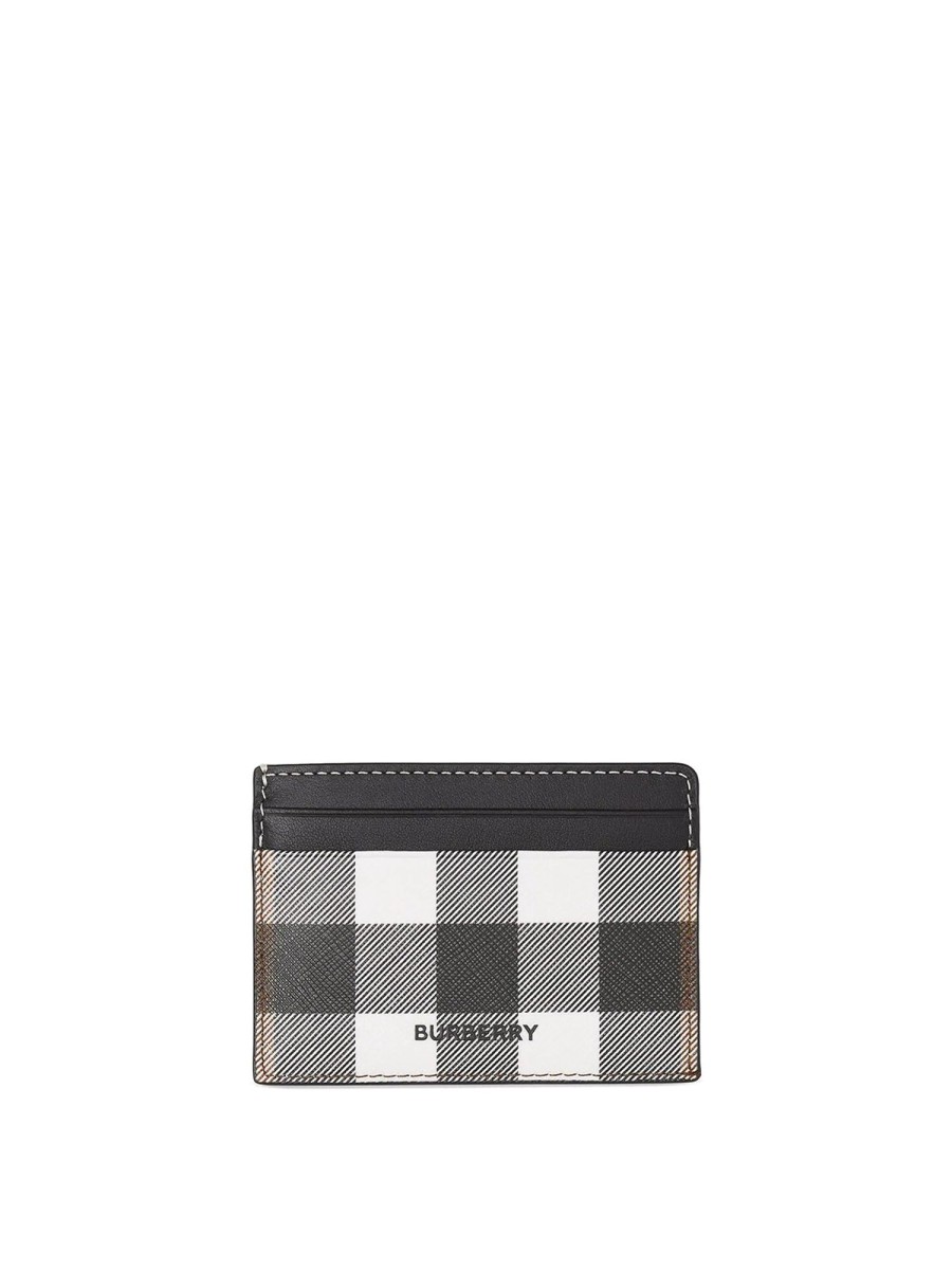 Uomo Burberry | Portacarte A Quadri