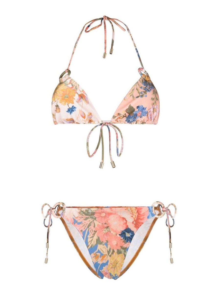 Danna Zimmermann | Set Bikini Ad Anello Con Stampa Floreale