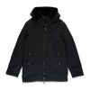 Bambino Herno | Parka Imbottito In Nylon Nero Con Cappuccio