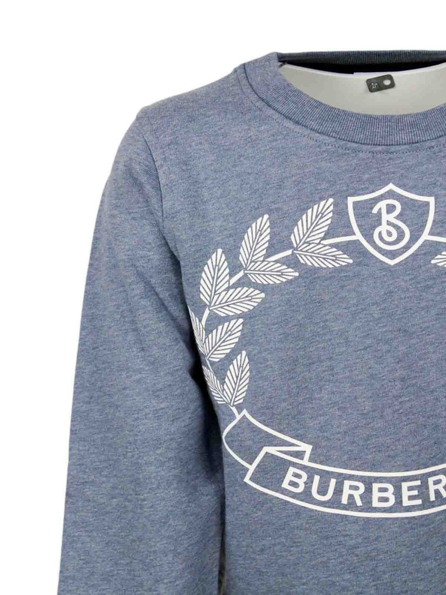 Bambino Burberry | Maglione Burberry Di Colore Blu Chiaro