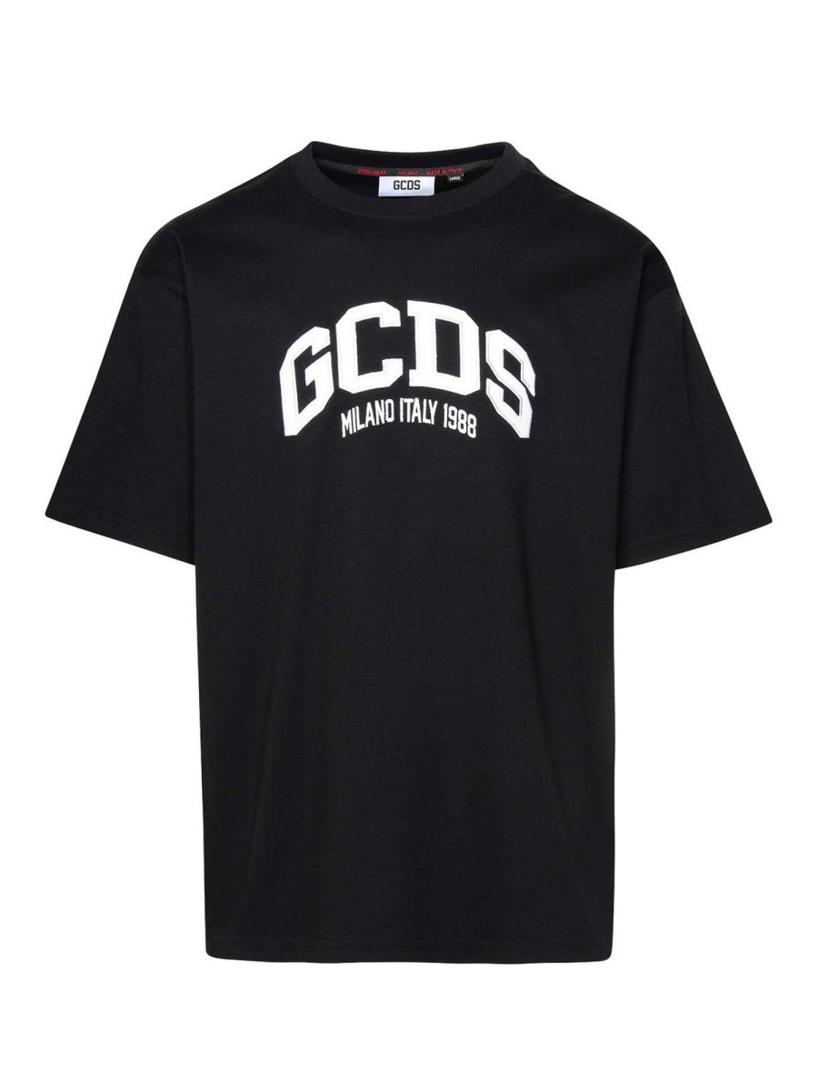 Uomo Gcds | T-Shirt In Jersey Di Cotone