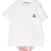 Bambino Moncler Jr | Completo Da Neonato Con Stampa Monogramma