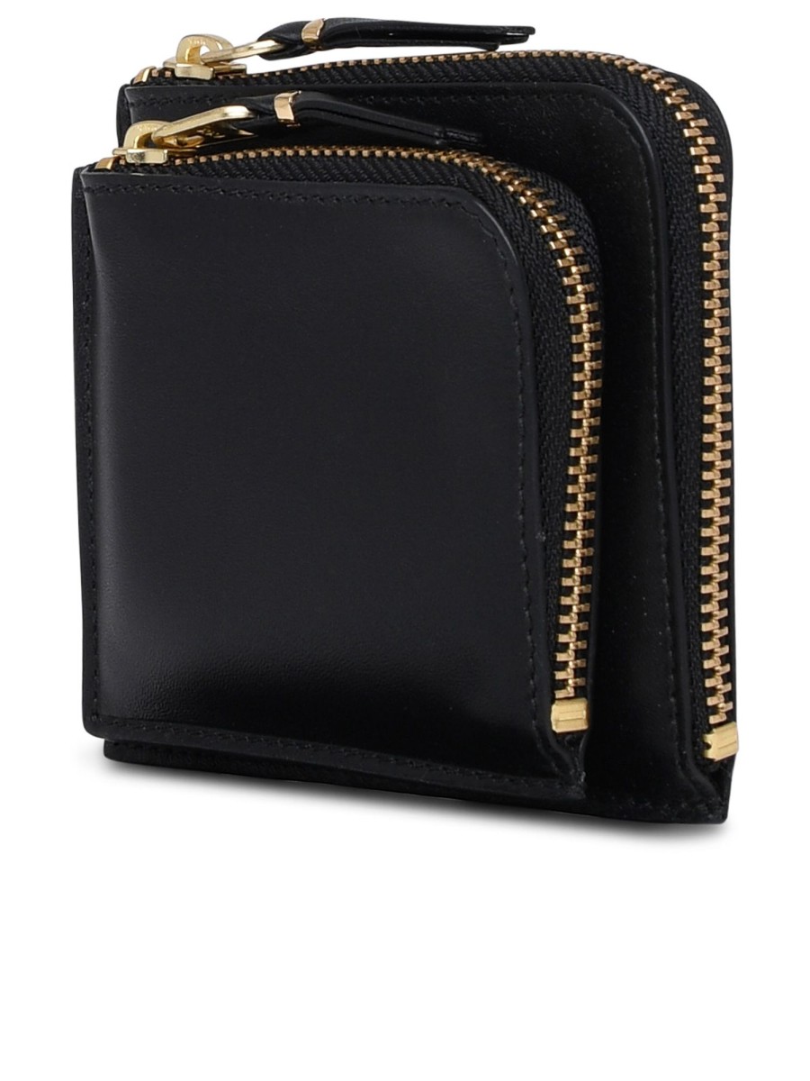 Danna Comme Des Gar莽ons Wallet | Portafoglio In Pelle Nero