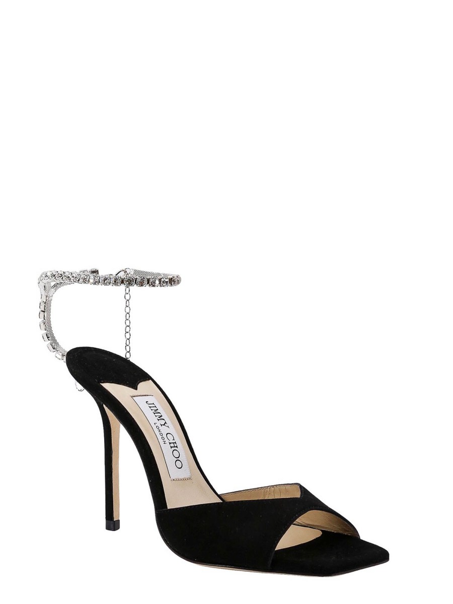 Danna Jimmy Choo | Sandali In Camoscio Con Dettaglio Strass