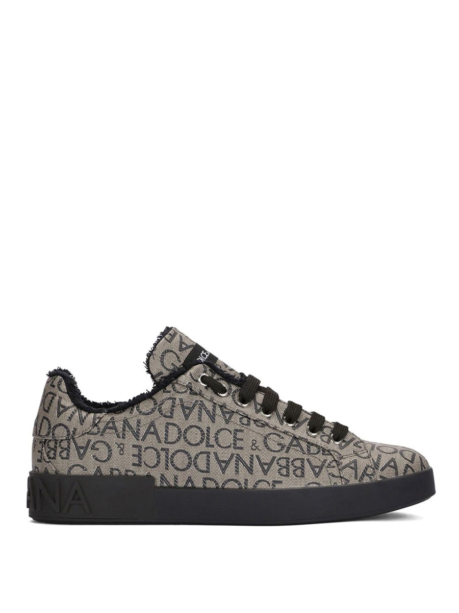 Uomo Dolce & Gabbana | Sneakers Con Stampa Logo