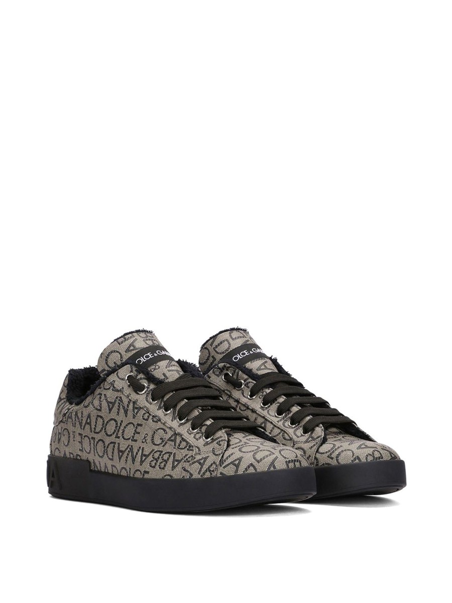 Uomo Dolce & Gabbana | Sneakers Con Stampa Logo