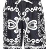 Uomo Dolce & Gabbana | Shorts Con Stampa Marina