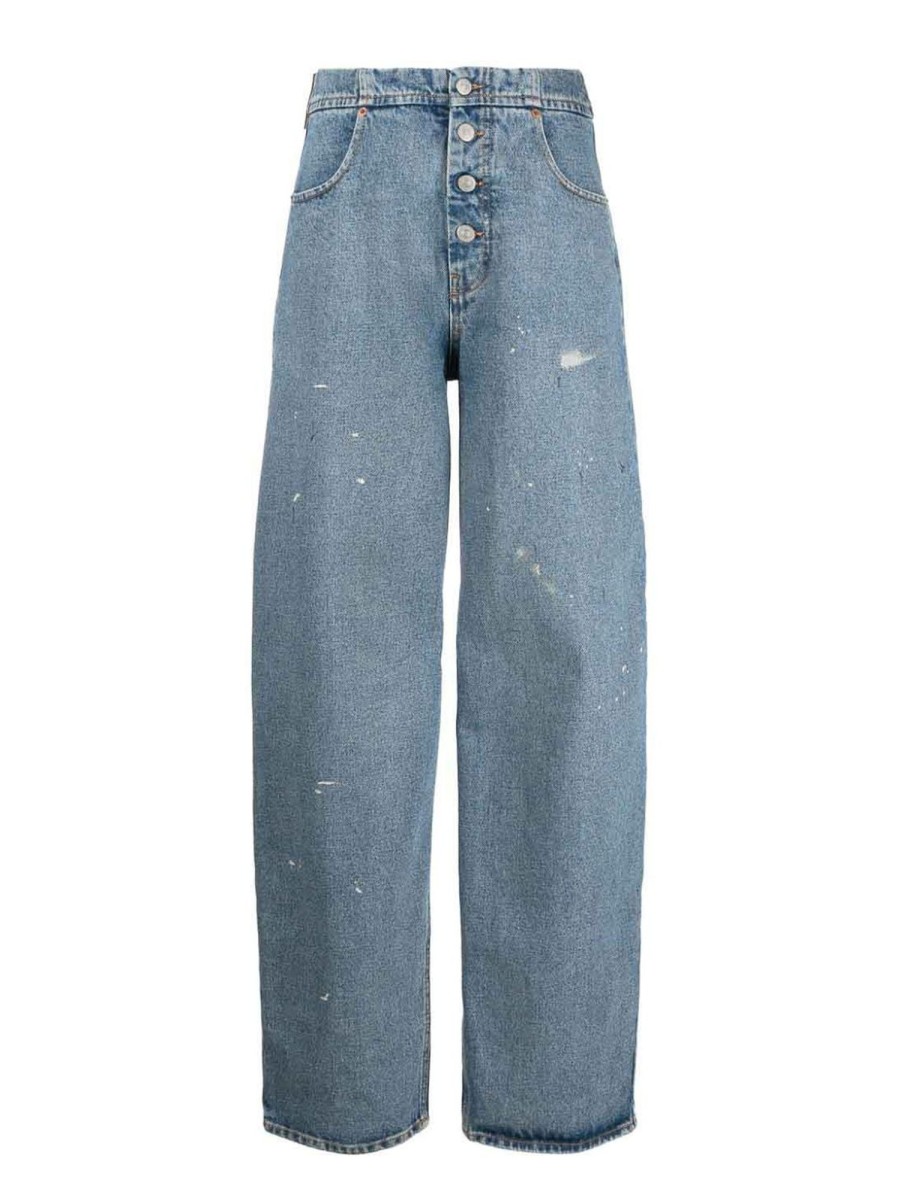 Danna MM6 Maison Margiela | Jeans In Cotone Denim A Gamba Larga