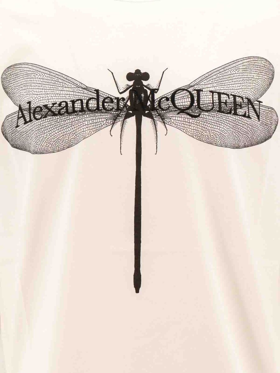 Uomo Alexander Mcqueen | T-Shirt In Cotone Libellula