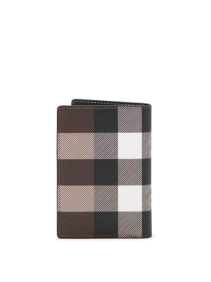 Uomo Burberry | Porta Carte Bateman Marrone Betulla Scuro