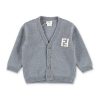 Bambino Fendi | Cardigan In Maglia Grigio Per Neonato