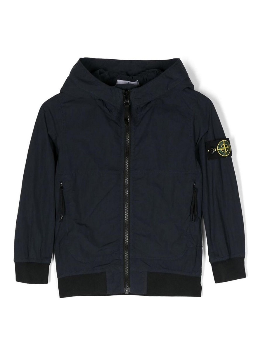 Bambino Stone Island | Giacca Con Cerniera Da Bambino