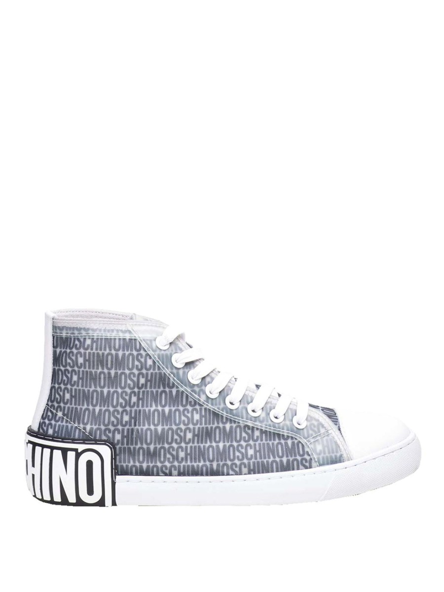 Uomo Moschino | Sneaker Alte Web Smarrito E Ritrovato