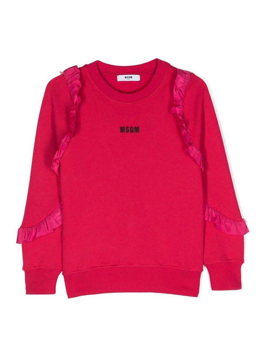 Bambino M.S.G.M. | Felpa Msgm Per Bambina In Cotone Fucsia