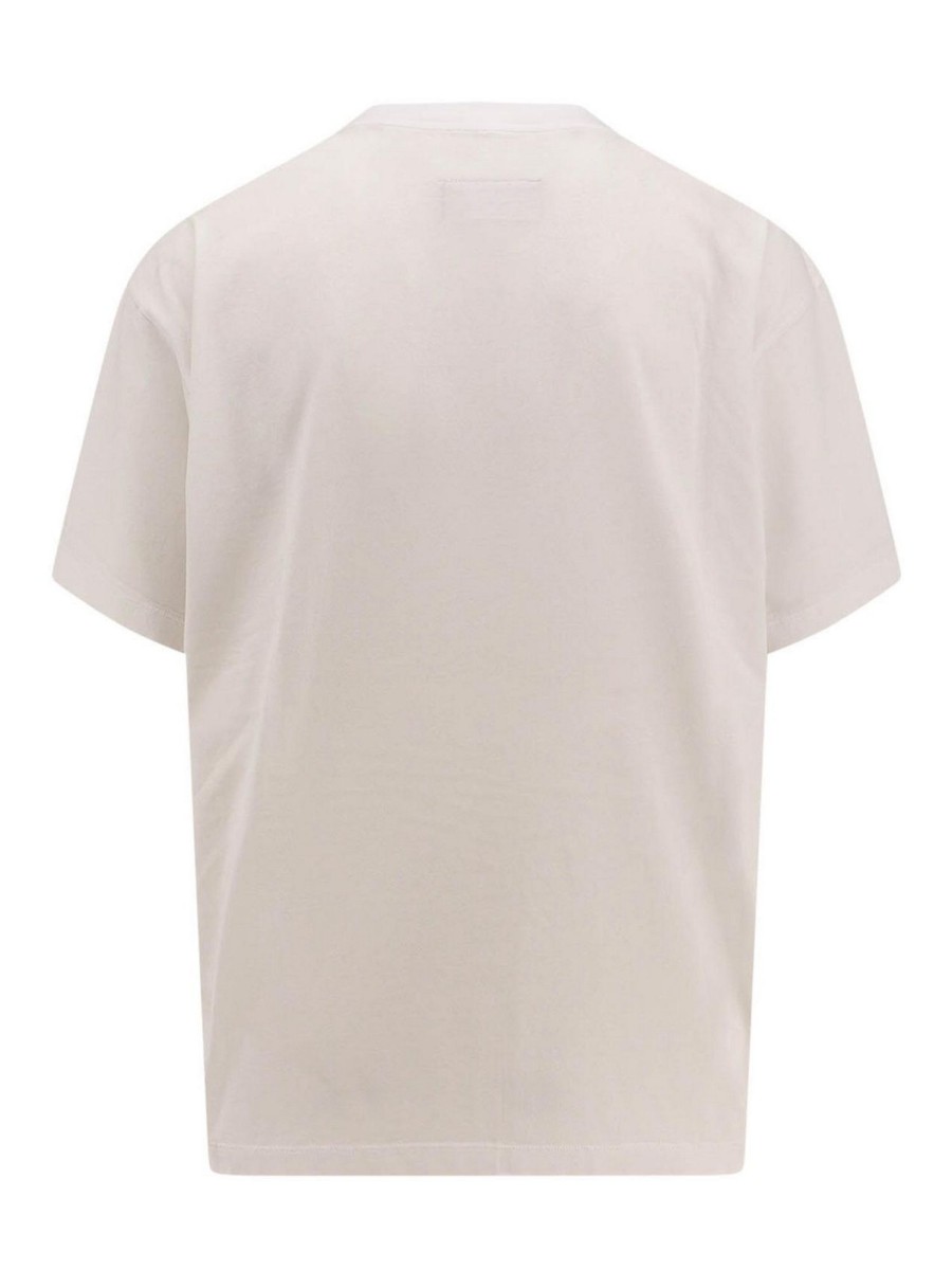 Uomo MM6 Maison Margiela | T-Shirt In Cotone Con Logo Frontale