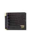 Uomo Tom Ford | Portacarte In Pelle Con Effetto Animalier