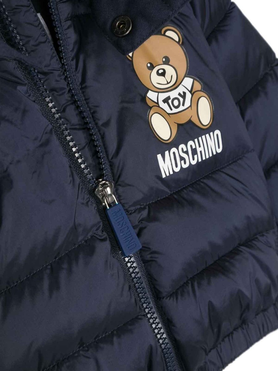 Bambino Moschino | Giubbotto Imbottito Con Cappuccio Per Neonato