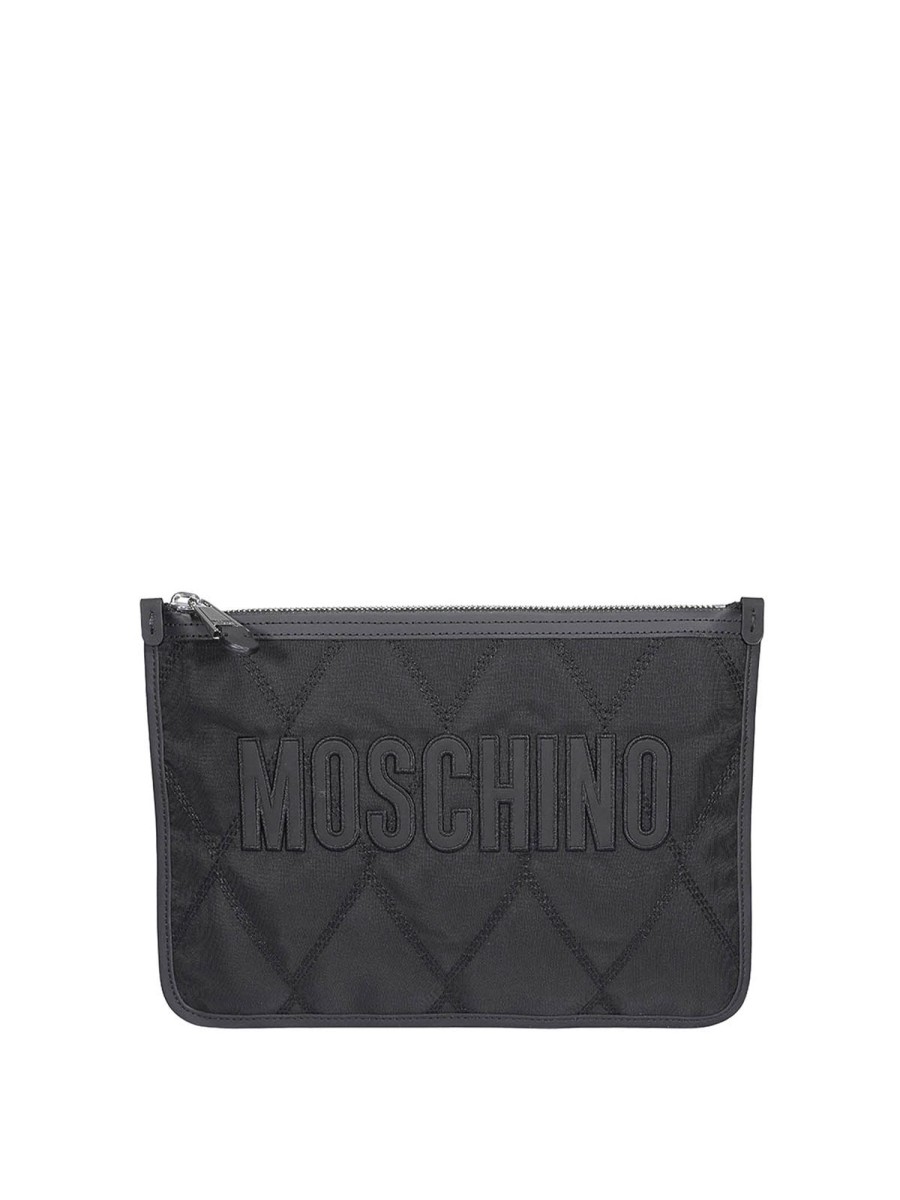 Uomo Moschino | Clutch In Tessuto Tecnico