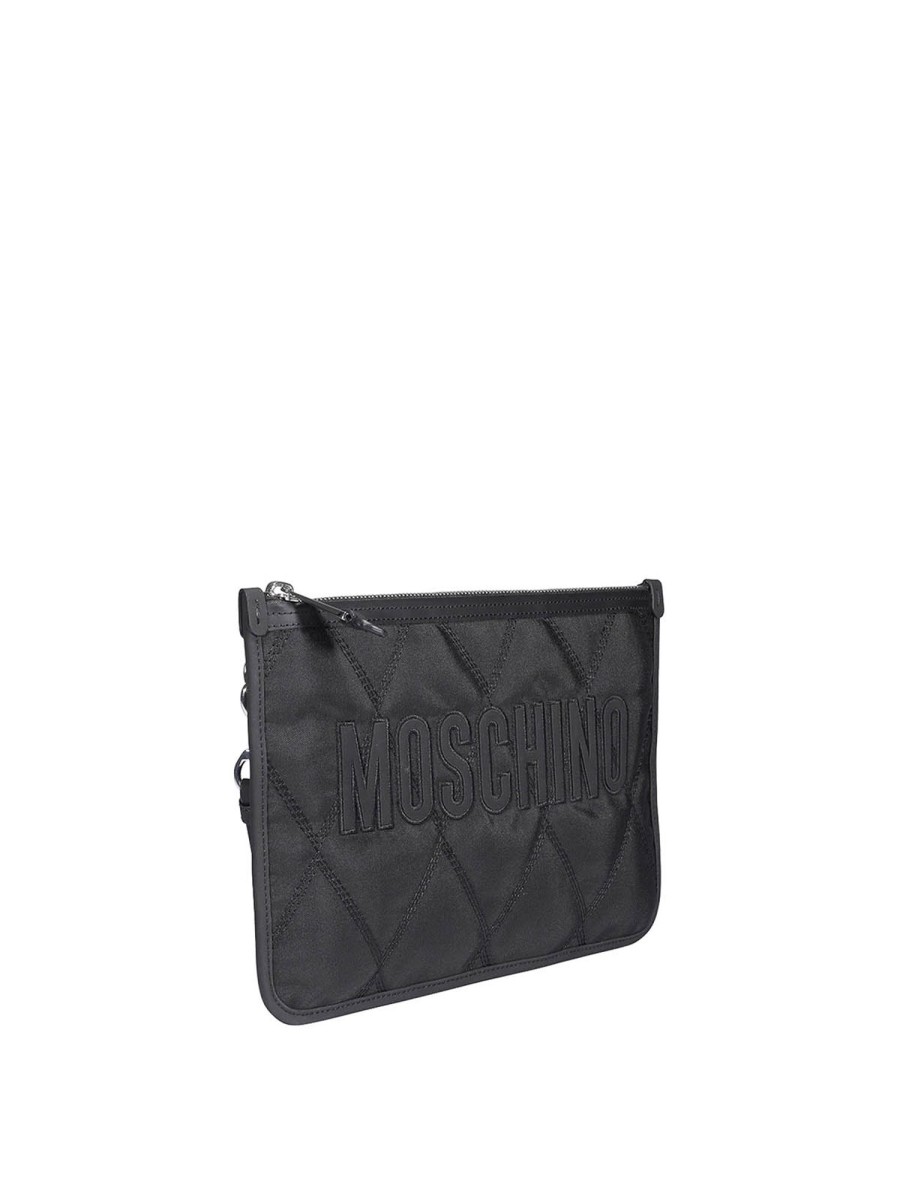 Uomo Moschino | Clutch In Tessuto Tecnico