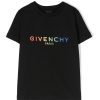 Bambino Givenchy | T-Shirt Con Stampa Logo Sfumata