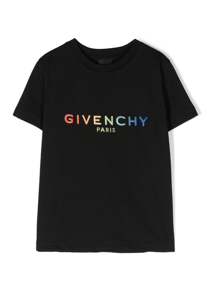 Bambino Givenchy | T-Shirt Con Stampa Logo Sfumata