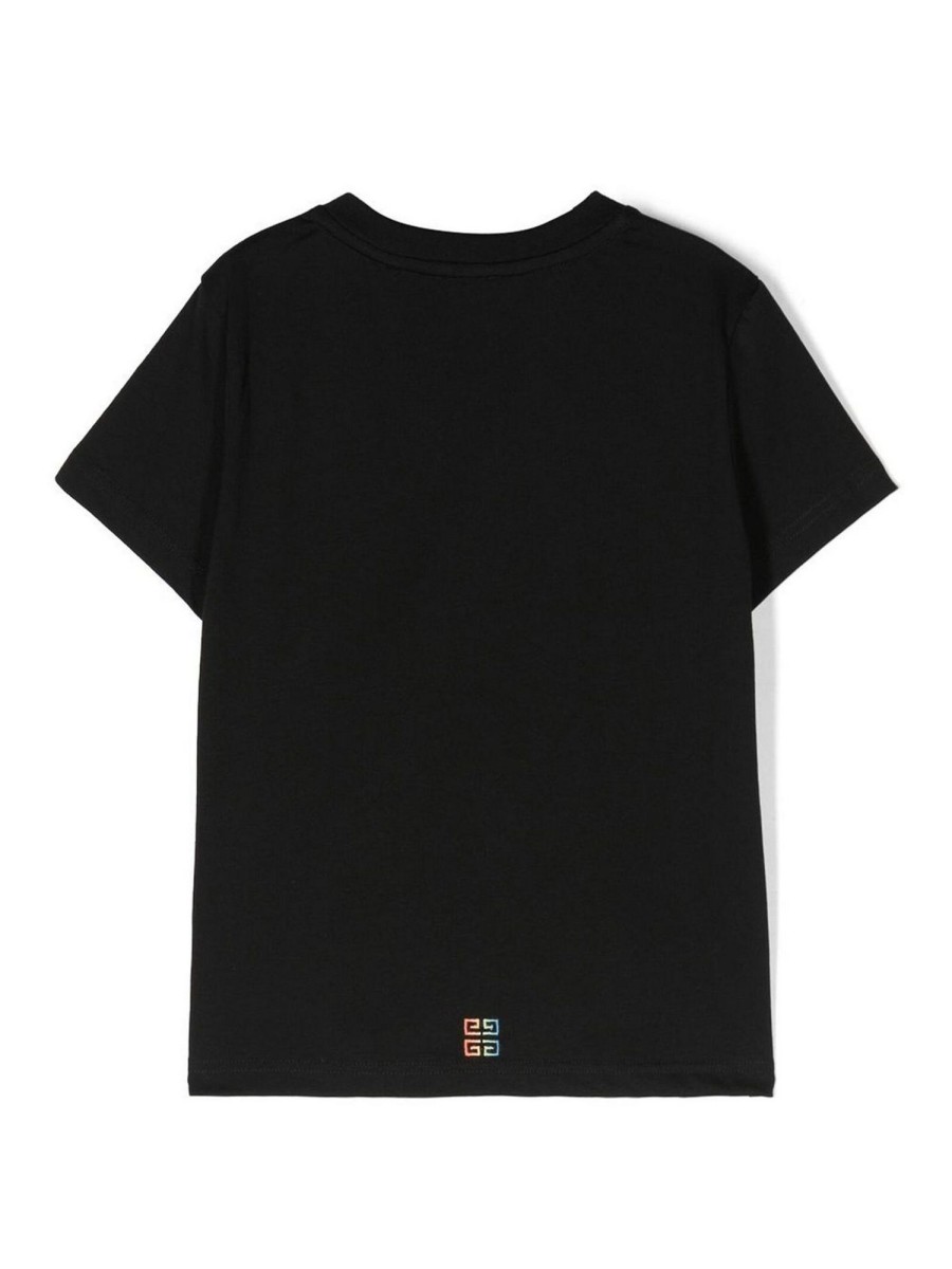 Bambino Givenchy | T-Shirt Con Stampa Logo Sfumata