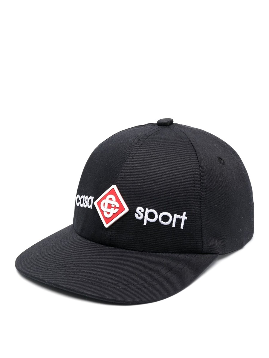 Uomo Casablanca | Cappellino Da Baseball Con Logo Ricamato