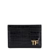 Uomo Tom Ford | Portacarte In Pelle Con Stampa Cocco