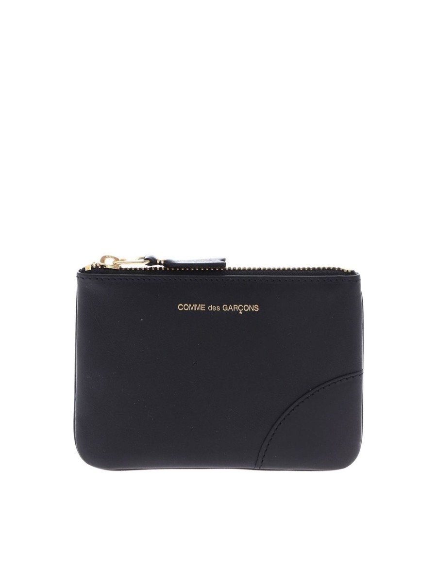 Uomo Comme Des Gar莽ons Wallet | Bustina Arecalf In Pelle Nera