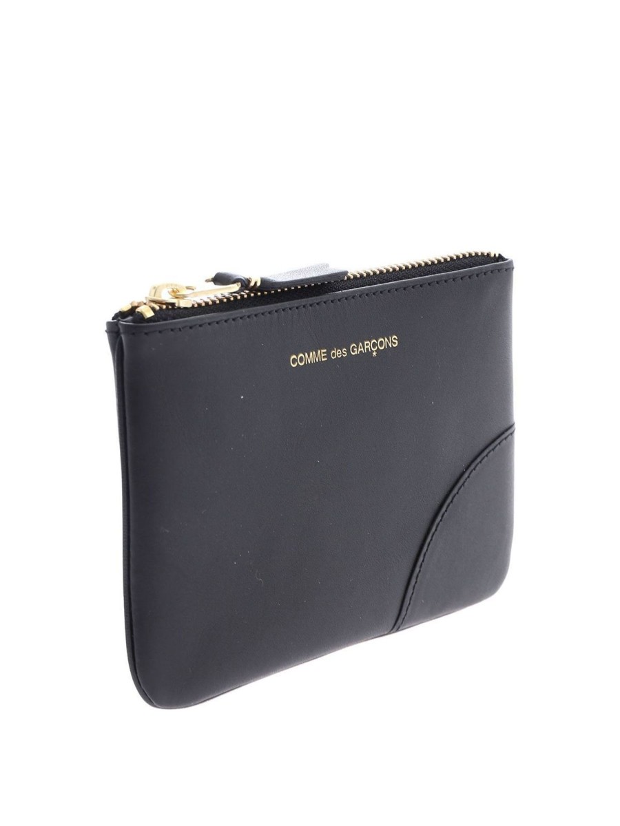 Uomo Comme Des Gar莽ons Wallet | Bustina Arecalf In Pelle Nera