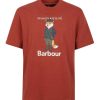 Uomo Barbour | T-Shirt In Cotone Volpe Beaufort