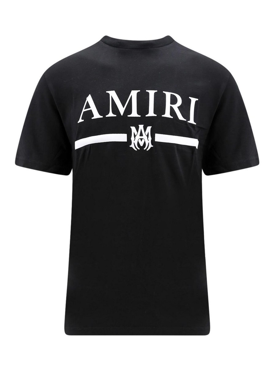 Uomo Amiri | T-Shirt In Cotone Con Logo Frontale