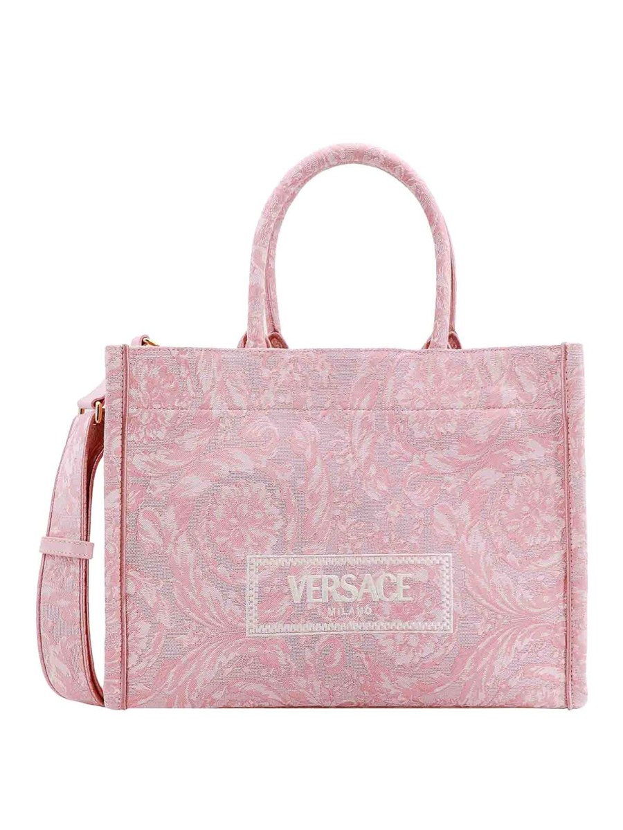 Danna Versace | Borsa In Tela Ricamo Logo Vintage Anni 90