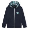 Bambino Hugo Boss | Felpa Con Cappuccio Blu Navy X Batman