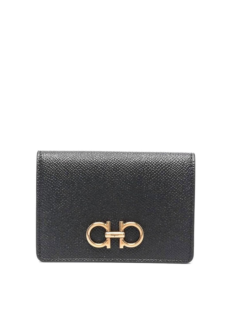 Danna Salvatore Ferragamo | Porta Carte Di Credito Gancini In Pelle