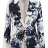 Danna Alexander Mcqueen | Blazer In Viscosa Con Stampa Chiaroscuro