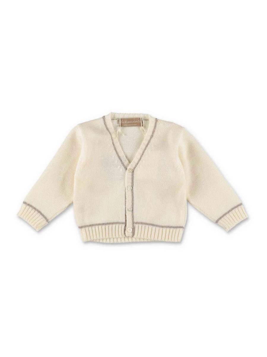 Bambino La Stupenderia | Cardigan Panna Per Neonato