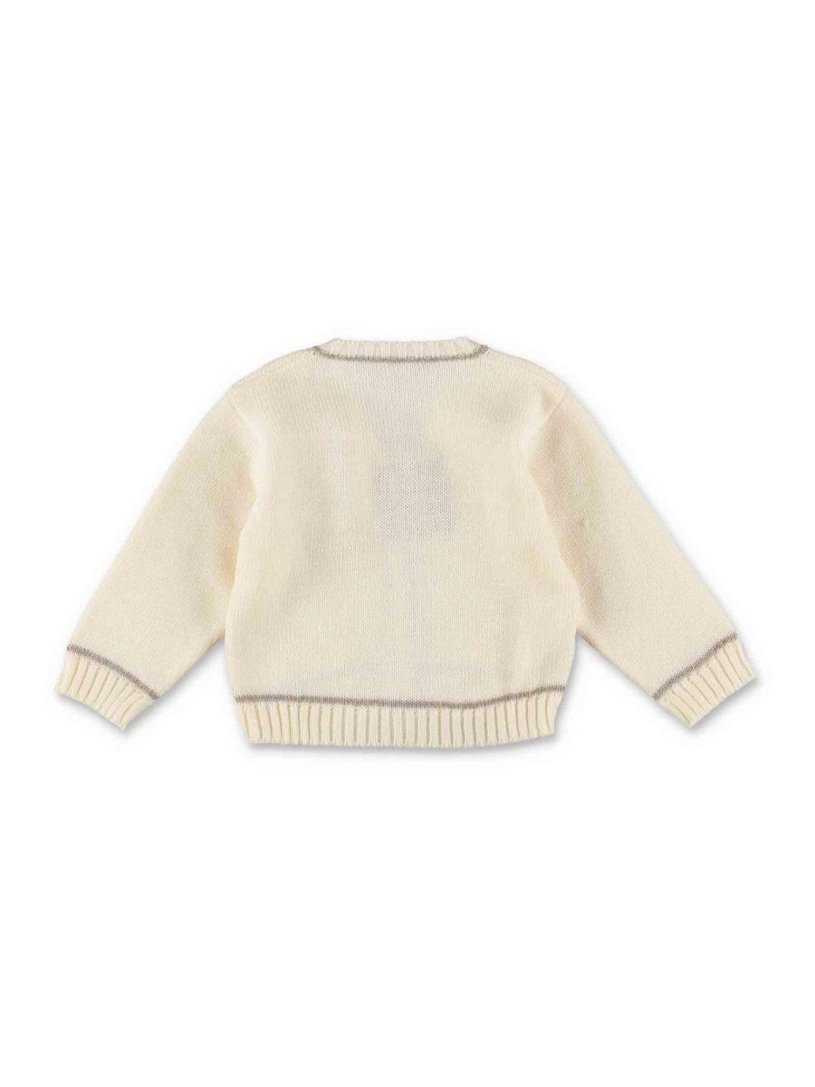 Bambino La Stupenderia | Cardigan Panna Per Neonato