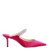 Danna Jimmy Choo | Sabot In Raso Con Dettaglio Swarovski