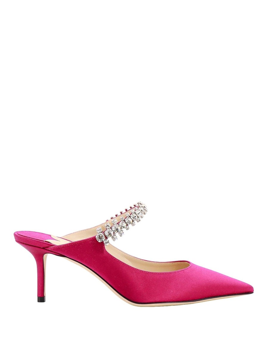 Danna Jimmy Choo | Sabot In Raso Con Dettaglio Swarovski