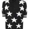 Uomo Balmain | Polo In Cotone Con Stelle Ao